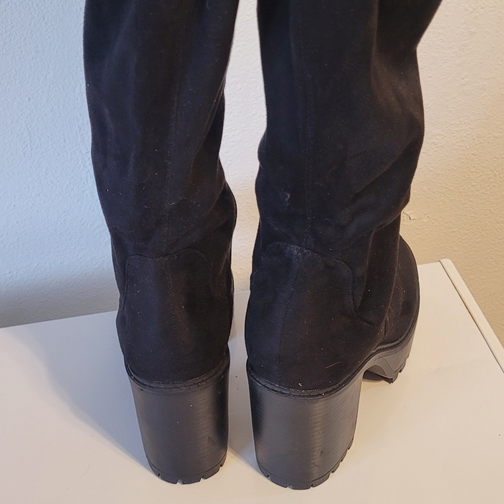 Black diba Boots Thigh High Women's  Sz 9.5 - Picture 11 of 14